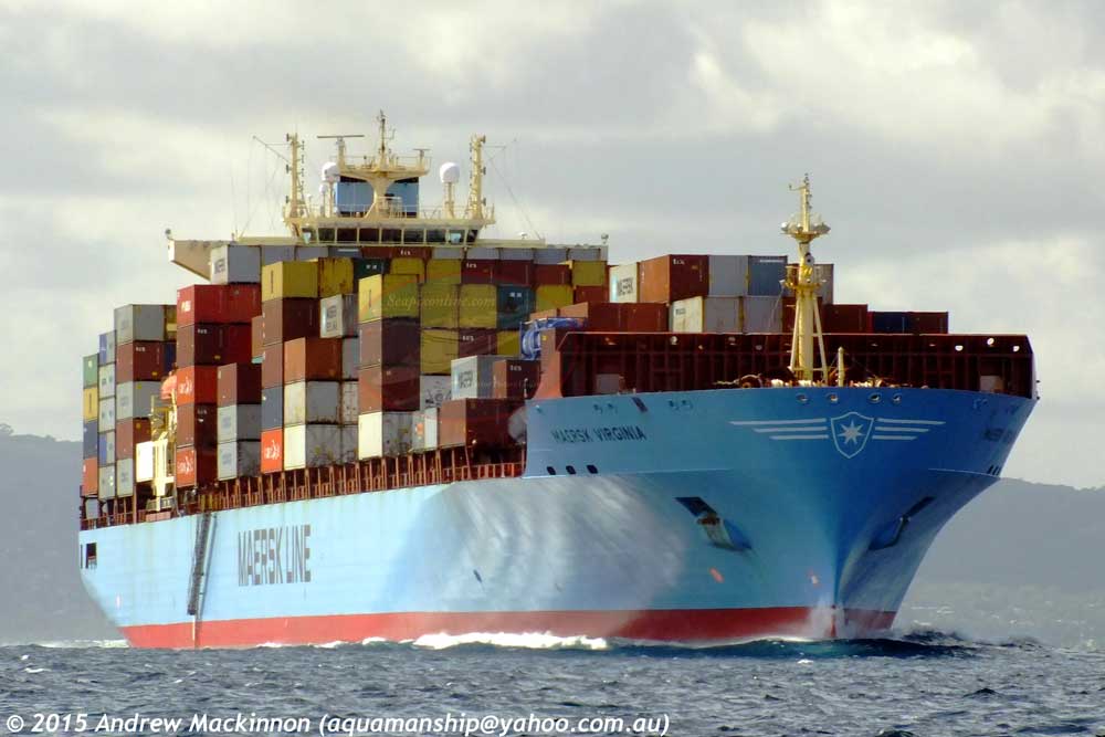 Maersk Virginia, Maersk Geelong 9235531 ID 10000