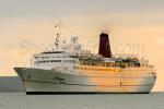 ID 5042 MONA LISA (1966/28891grt/IMO 6512354, ex-THE SCHOLAR SHIP, OCEANIC II, MONA LISA, VICTORIA,  SEA PRINCESS, KUNGSHOLM) under a short-term charter to the Peaceboat Organisation, makes her maiden call at...