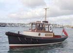 ID 5152 VULCAN - Owned by Auckland yacht and shipbuilders McMullen & Wing Ltd, VULCAN is a small American style tug crafted by the company's apprentices from a counter-stern hull.