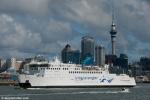ID 8122 ARAHURA (1983/12735grt/IMO 8201454) - Kiwi-Rail's Interislander Cook Strait ferry outbound from Auckland for Wellington following a period of scheduled maintenance in the Babcock Fitzroy drydock in...