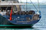 ID 11447 Launched in 2016, the 86m (282.15ft) Dutch-built mega ketch AQUIJO arrived in Auckland this morning. She is one of the the largest sailing superyachts to come to Auckland where she is due to undergo a...