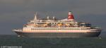 ID 10859 BLACK WATCH (1972/28670grt/IMO 7108930, ex-STAR ODYSSEY, WESTWARD, ROYAL VIKING STAR. Scrapped in 2022) sails from Auckland bound for Tauranga in the new Fred Olsen Cruises livery. It's her first...