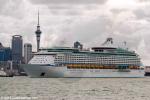 ID 10243 EXPLORER OF THE SEAS (2000/138194grt post refit/IMO 9161728) outbound for Tauranga and a 13-night New Zealand coastal cruise following her maiden call in Auckland, the City of Sails.