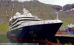 ID 11371 LE LAPEROUSE (2018/9976grt/1305dwt/IMO 9814026) the latest addition to the Ponant fleet of small cruise ships, is seen here alongside in Isafjordur, Iceland just two days after being officially named...