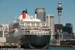 ID 8767 QUEEN MARY 2 (2003/148528grt/IMO 9241061) on her fourth visit to Auckland, New Zealand. Arriving from the Bay of Islands in northern New Zealand, she spent the day alongside in Auckland before...