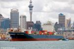 ID 7368 RUDOLF SCHEPERS (2009/40541gt/IMO 9431719) sails from Auckland's Fergusson Container Terminal following her maiden call at the port.