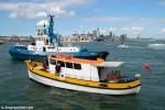 ID 8634 STRATHALLAN - a first time entrant in the 2013 Auckland Anniversary Regatta tug and towboat race, all the way north from the South Island port of Timaru where she was built in 1956 by Doug Robb. In...