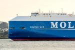 ID 11581 WALRUS ACE (2018/63166grt/15506dwt/IMO 9777826) the third of Mitsui’s new generation FLEXIE-class vehicle carriers and sporting the new company livery, sails from Auckland bound for Ulsan, South...