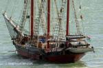 ID 12053 ALVEI - a 100 year-old sailing ship moored in Little Shoal Bay where she has, apparently been for the past few days.
The 38m three masted square-rigged schooner was built in Montrose, Scotland in...