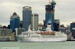 ID 11974 ASTOR (1987/20606grt/IMO 8506373, ex-FEDOR DOSTOEVSKIY). A regular visitor to NZ waters the 33 year old cruise ship arrived from Bora Bora and is seen here departing Auckland bound for Tauranga. ASTOR...