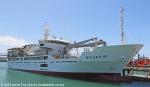 ID 13291 NIVAGA III (2015/1337GT/60.5m/IMO 9739707) - Built in Japan by Japan Marine United Corp in Nagasu, the tiny general cargo/passenger ship arrived into Auckland after a passage from Tuvalu via Suva. The...