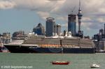 ID 11988 Holland America's NOORDAM (2006/82897grt/IMO 9230115) departs Auckland bound for Tauranga where she will make an 