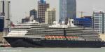 ID 12747 Holland America Line’s WESTERDAM (2004/82862gt/10965dwt/IMO 9226891) made her maiden call at Auckland. However it proved a short one, the ship being alongside for just six hours before sailing for...