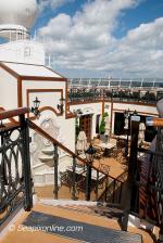 ID 6782 QUEEN ELIZABETH (2010/90901gt/IMO 9477498) - The Courtyard, an intimate alfresco dining area located amidships on Deck 11.