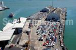 ID 6189 QUEENS WHARF, Port of Auckland, NZ - Used mainly for the discharge and consolidation area for imported motor vehicles, this dilapidated wharf also doubles on busy cruise traffic days as a second...