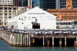 ID 6197 QUEENS WHARF, Port of Auckland, NZ - Used mainly for the discharge and consolidation area for imported motor vehicles, this dilapidated wharf also doubles on busy cruise traffic days as a second...