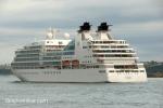ID 6707 SEABOURN SOJOURN (2010/32346gt/IMO 9417098) sails from Auckland, New Zealand at the end of her maiden call to the 
