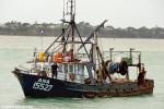 ID 8242 ANA - a trawler operated by Sanford Fisheries Ltd of Auckland arrives back in port at the end of a period at sea.