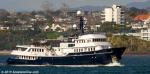 ID 11814 The 48m superyacht ASTERIA (built 1970/refitted 2013/669grt/ex-ASTERI) arrives back in port following sea/engine trials in the Hauraki Gulf. 
Refitted in 2013 by Northport Engineering in Whangerei...
