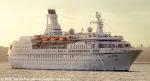 ID 10724 ASTOR (1987/20606grt/IMO 8506373, ex-FEDOR DOSTOEVSKIY) arriving at dawn in Auckland, New Zealand from Moorea. She is operated by Cruise and Maritime Voyages under charter from Global Cruise Lines of...