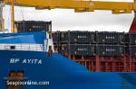 ID 11740 BF AYITA (2004/7813grt/10385dwt/IMO 9290048, ex-ONEGO BATZ, BBC CHILE, BATZ, S. PACIFIC, ILE DE BATZ) - the Antigua & Barbuda-registered general cargo vessel arrived in Auckland from Newcastle,...