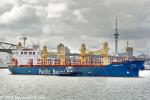 ID 11124 MARSDEN POINT (2002/21185grt/35107dwt/IMO 9261750, ex- GREEN HOPE) arriving frrom Paranagua, Brazil, prodeeds toward her Chelsea Sugar Refinery berth in Auckland with tug WAKA KUME assisting.
She is...