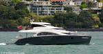 ID 11506 MOONDANCE - a 23m wave-piercing luxury charter catamaran based in Auckland. Built in 2016 she cruises at 10 knots with a top speed of 23 knots.