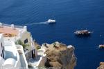 ID 7255 SANTORINI (THIRA), CYCLADES ISLANDS, GREECE - the amazingly precipitous cliffs of Greeces' most popular island. And it is easy to see why.