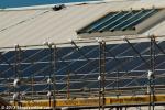 ID 8836 SOLAR PANELS - a small section of the NZ$200.000 installation of 240 photovoltaic solar panels which will generate electricity to power the new cruise ship terminal currently under construction in the...