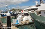 ID 11618 Superyachts berthed at Auckland's Silo Marina in St. Mary's Bay.