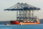 ID 11461 ZHEN HUA 25 (1988/38255grt/49099dwt/IMO 8700242, ex-YELLOW SEA) arrives in Auckland from Shanghai after a three-week voyage to deliver three new-generation container cranes. Built by ZPMC the cranes,...