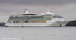 ID 13229 BRILLIANCE OF THE SEAS (2002/90090gt/19759dwt/IMO 9195200) cruised into Auckland from Moorea, Tahiti for her maiden call under threatening skies, but just for a mere ten-hours alongside in the City of...