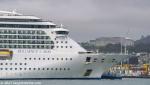 ID 13230 BRILLIANCE OF THE SEAS (2002/90090gt/19759dwt/IMO 9195200) cruised into Auckland from Moorea, Tahiti for her maiden call under threatening skies, but just for a mere ten-hours alongside in the City of...