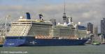 ID 12698 Celebrity Cruises 2010-built, 317.14m CELEBRITY ECLIPSE (121878gt/IMO 9404314) arrived into Auckland from Raiatea, French Polynesia this morning, resplendent in her new Celebrity livery.
She sailed...