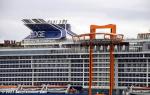 ID 13280 CELEBRITY EDGE (2018/130818gt/IMO 9812705) - costing US$1billion (according to Wikipedia), one of the most spectacular cruise ships ever to visit New Zealand and the lead vessel of Celebrity Cruises...