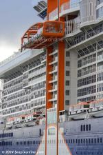 ID 13344 CELEBRITY EDGE (2018/130818gt/IMO 9812705) - costing US$1billion (according to Wikipedia), one of the most spectacular cruise ships ever to visit New Zealand and the lead vessel of Celebrity Cruises...