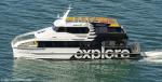 ID 14766 ISLAND EXPLORER, Explore Group's 20m Australian-built fast ferry now operating on the Auckland City-Bayswater-Northcote-Birkenhead-Auckland City route, but seen here passing below North Head.