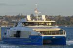 ID 14726 WAITEMATA 1 - Auckland Transport's (AT) new plug-in hybrid-electric ferry built by Q-West in Whanganui, NZ, approaching Devonport Wharf.